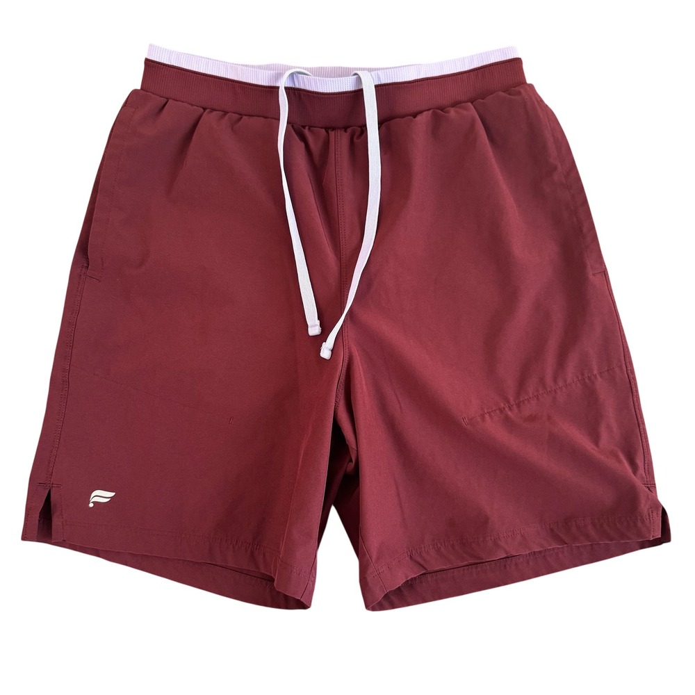 Fabletics Small 7in Burgundy Athletic Gym Training Mens Fundamental Short